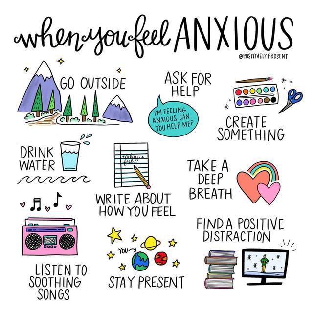 Poster to cope with anxiety